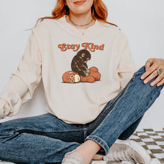 Punch Stay Kind Macaque Vintage Soft Long-Sleeve T-shirt 