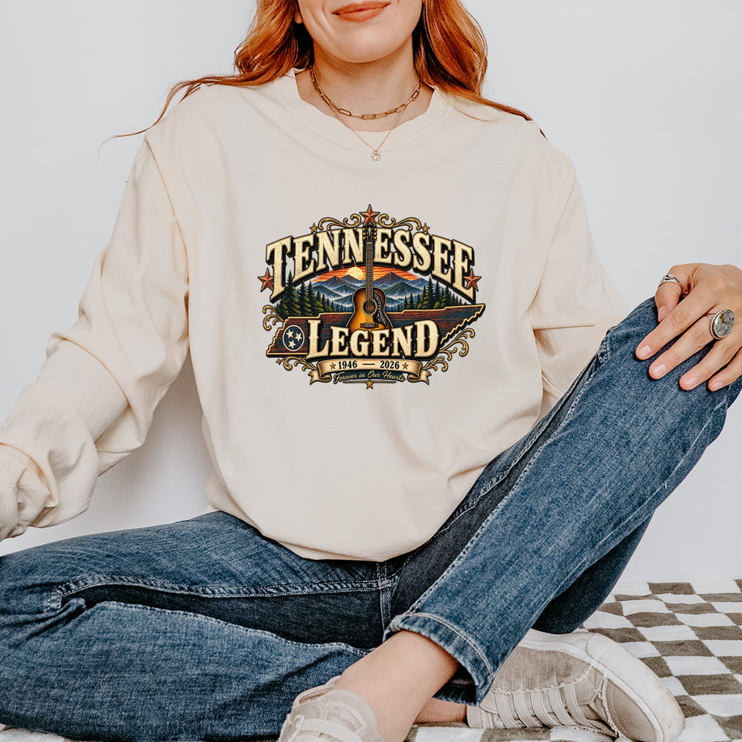 Tennessee Legend Country Music Dolly Vintage Soft Long-Sleeve T-shirt 