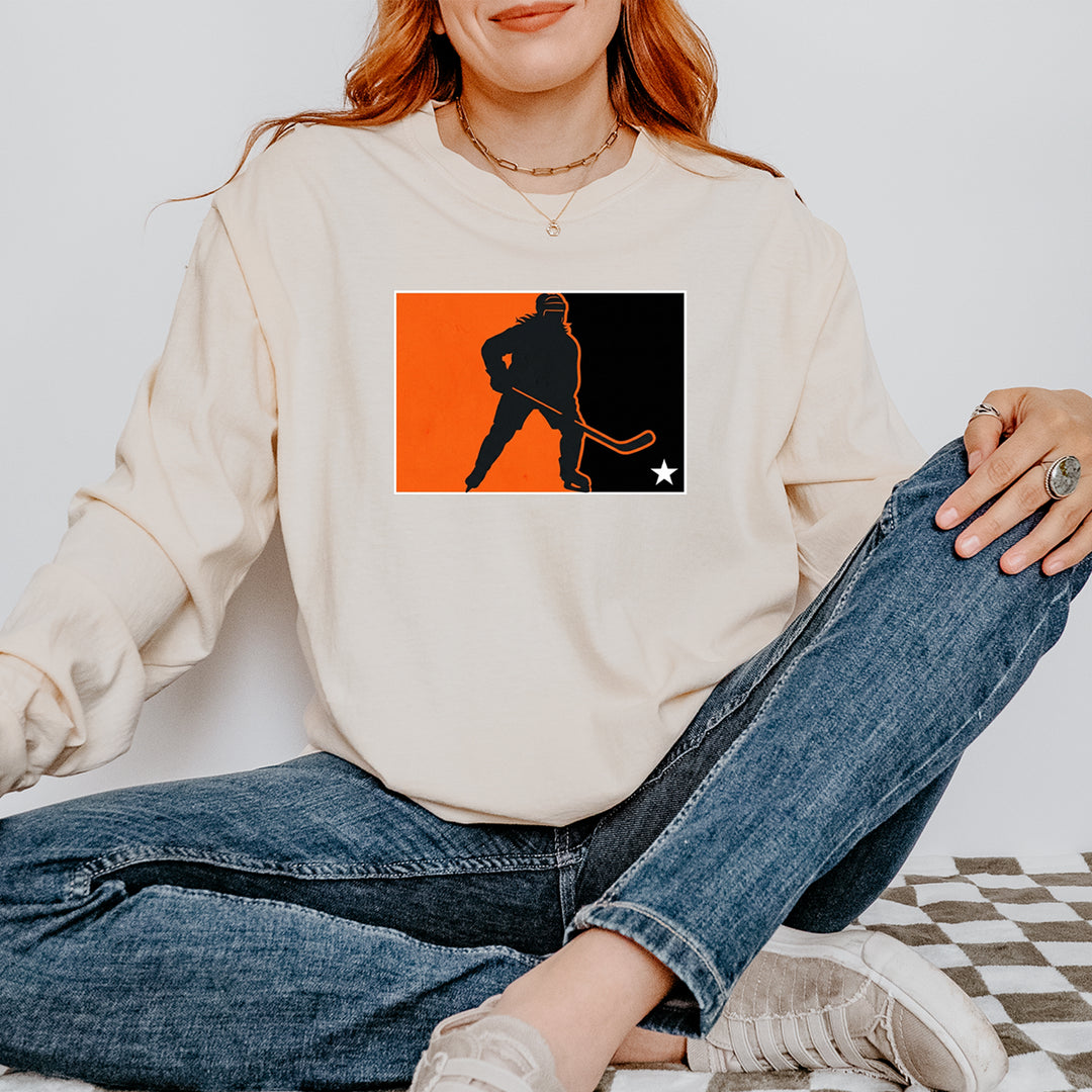 Hockey Enforcer Retro Vintage Vintage Soft Long-Sleeve T-shirt 