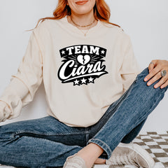 Team Ciara Scamanda Broken Heart Vintage Soft Long-Sleeve T-shirt 