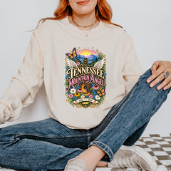 Tennessee Mountain Angel Wings Dolly Vintage Soft Long-Sleeve T-shirt 