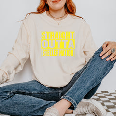 Straight Outta Steeler Nation Football  Vintage Soft Long-Sleeve T-shirt 