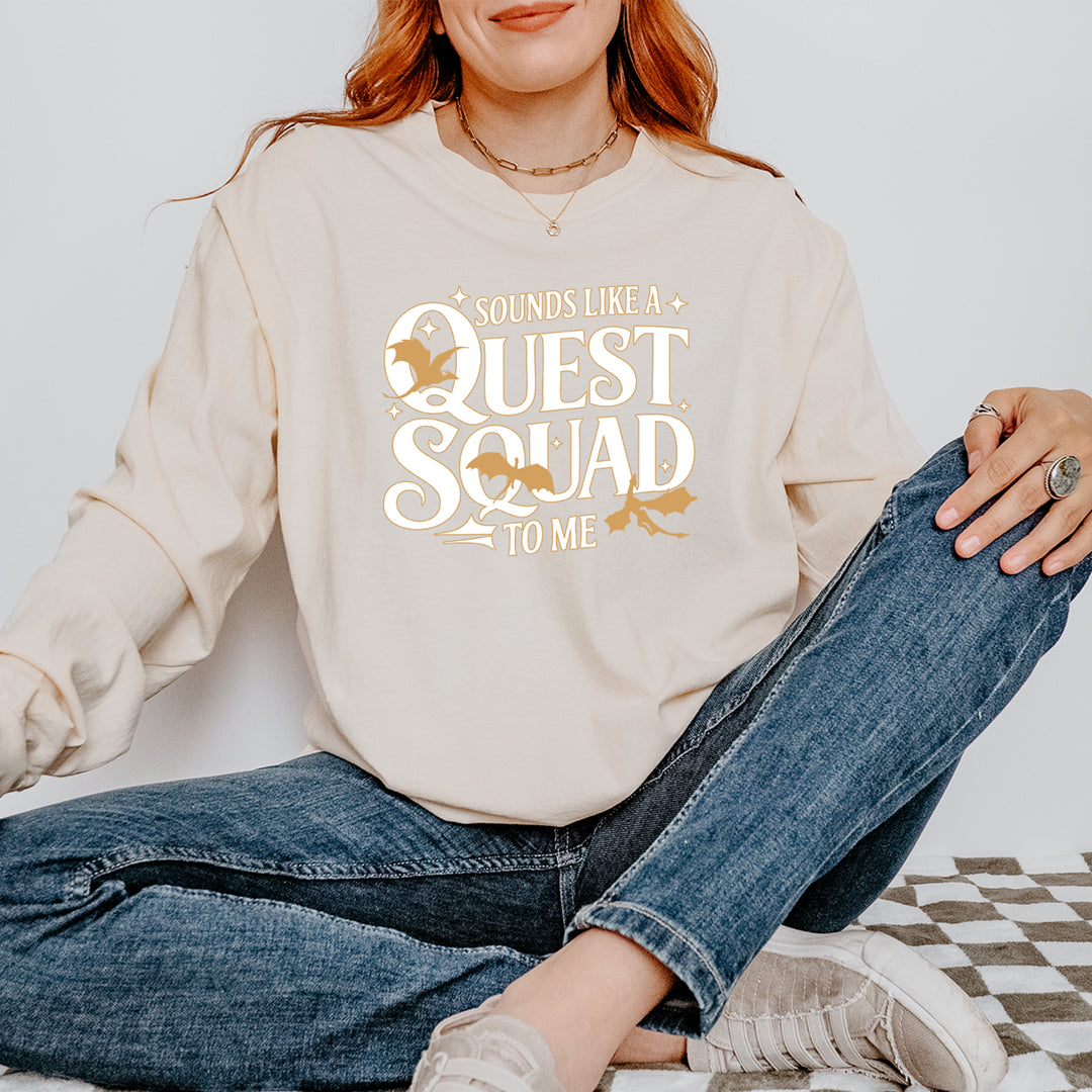 Sounds Like A Quest Squad To Me Empyrean Vintage Soft Long-Sleeve T-shirt 
