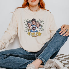 Golden Chain Thug Life Girls Vintage Soft Long-Sleeve T-shirt 