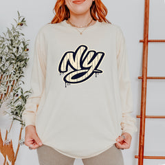 NYC New York City Grunge Street Vintage Soft Long-Sleeve T-shirt 
