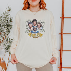 Golden Chain Thug Life Girls Vintage Soft Long-Sleeve T-shirt 