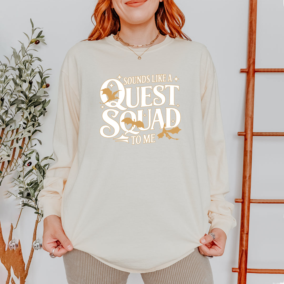 Sounds Like A Quest Squad To Me Empyrean Vintage Soft Long-Sleeve T-shirt 