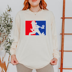 Batter Up Philly Baseball Phan Vintage Soft Long-Sleeve T-shirt 