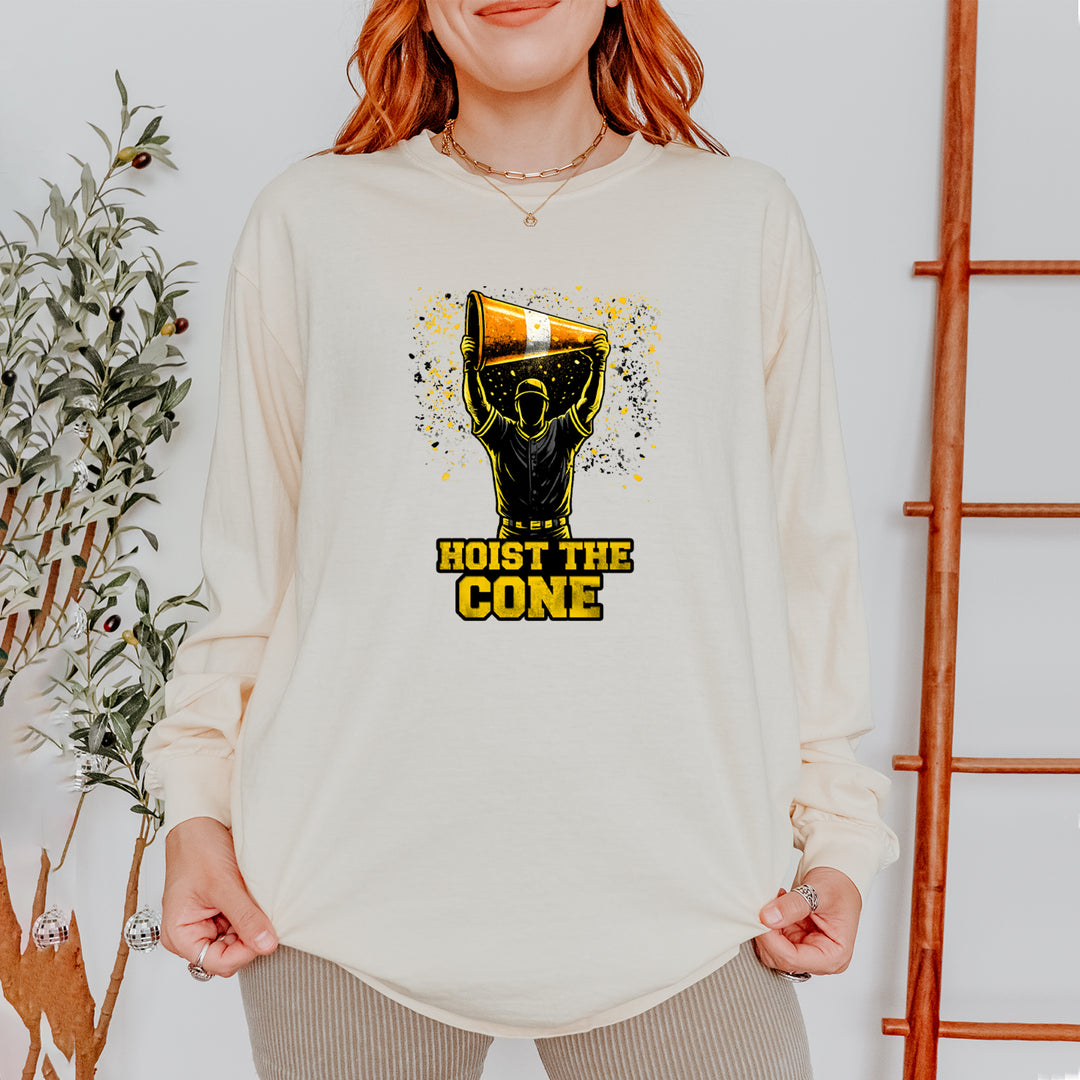 Hoist The Cone Pittsburgh Pride Vintage Soft Long-Sleeve T-shirt 