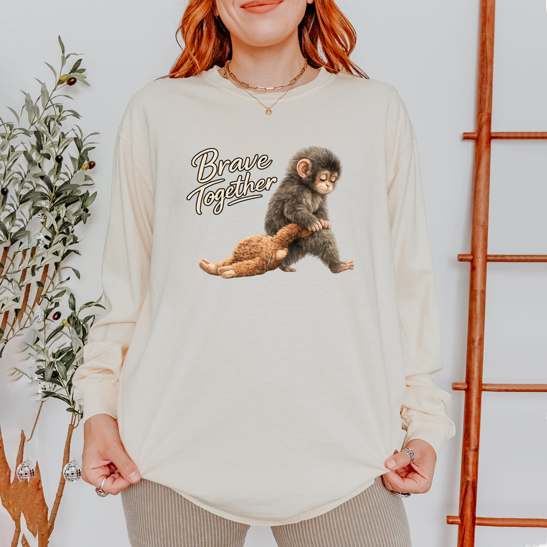 Punch Brave Together Stuffed Animal Vintage Soft Long-Sleeve T-shirt 