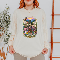 Tennessee Mountain Angel Wings Dolly Vintage Soft Long-Sleeve T-shirt 