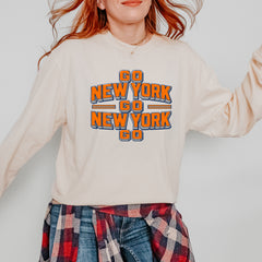 Go New York Go Basketball Vintage Soft Long-Sleeve T-shirt 