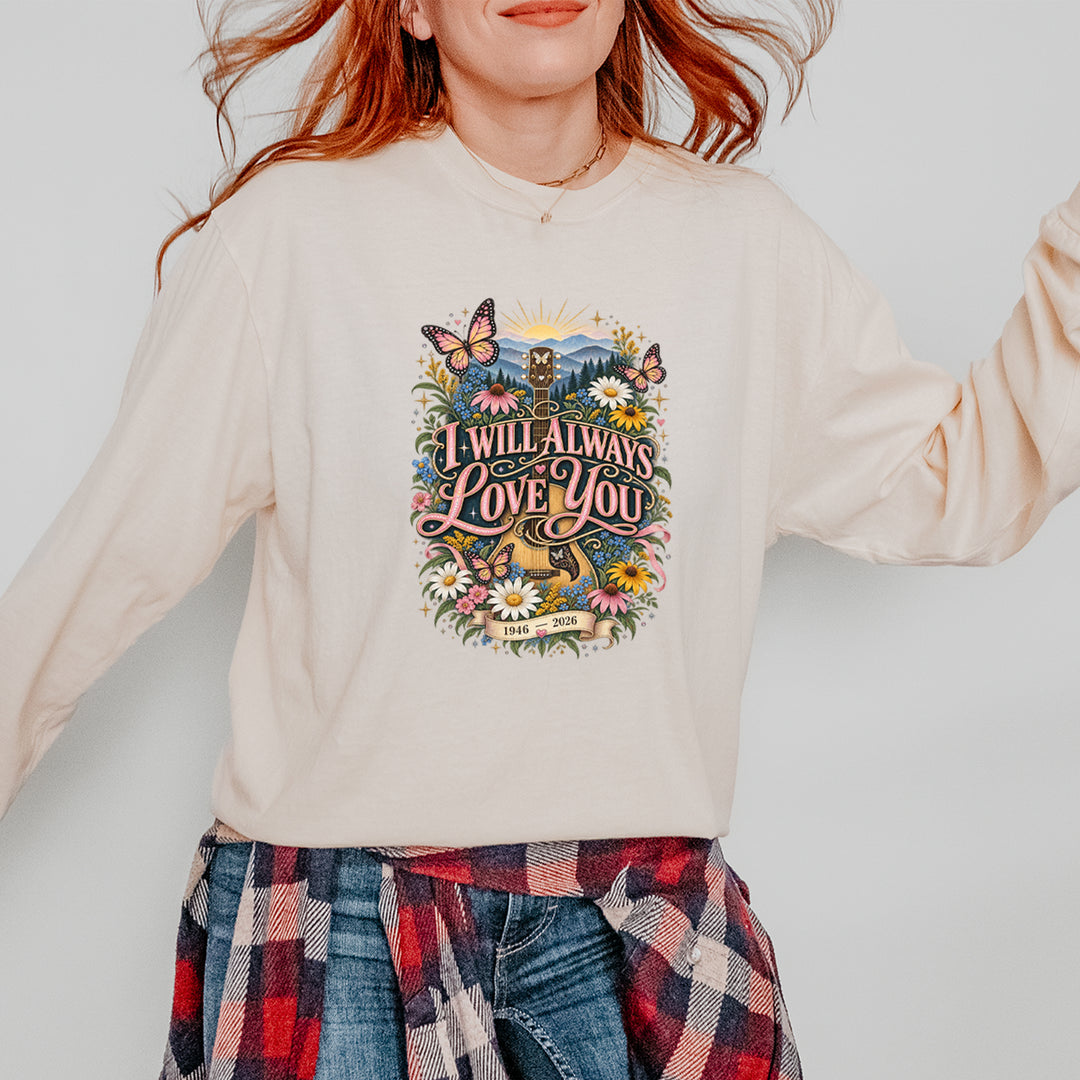 I Will Always Love You Dolly Vintage Soft Long-Sleeve T-shirt 