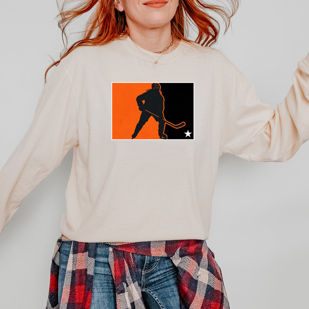 Hockey Enforcer Retro Vintage Vintage Soft Long-Sleeve T-shirt 