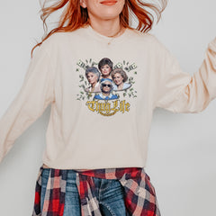 Golden Chain Thug Life Girls Vintage Soft Long-Sleeve T-shirt 