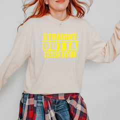 Straight Outta Steeler Nation Football  Vintage Soft Long-Sleeve T-shirt 