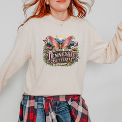 Forever Our Tennessee Butterfly Dolly Vintage Soft Long-Sleeve T-shirt 