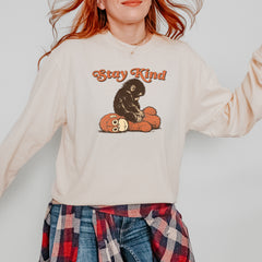 Punch Stay Kind Macaque Vintage Soft Long-Sleeve T-shirt 