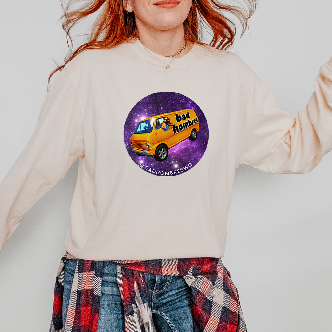 Bad Hombres Space West Chester Band Vintage Soft Long-Sleeve T-shirt 