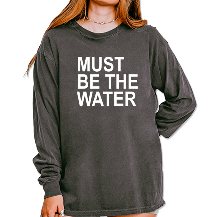 Must Be The Water Funny Racing Meme Vintage Soft Long-Sleeve T-shirt
