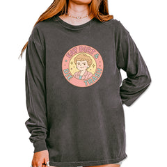 Eat Dirt And Die, Trash Golden Girls Vintage Soft Long-Sleeve T-shirt Pepper