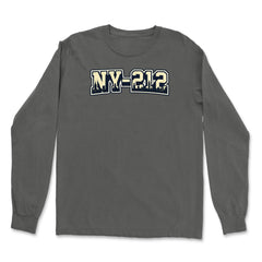 New York City 212 Area Code Skyline  Vintage Soft Long-Sleeve T-shirt 