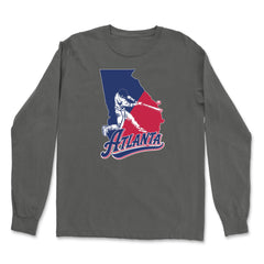 Atlanta Georgia Batter Up Vintage Soft Long-Sleeve T-shirt 