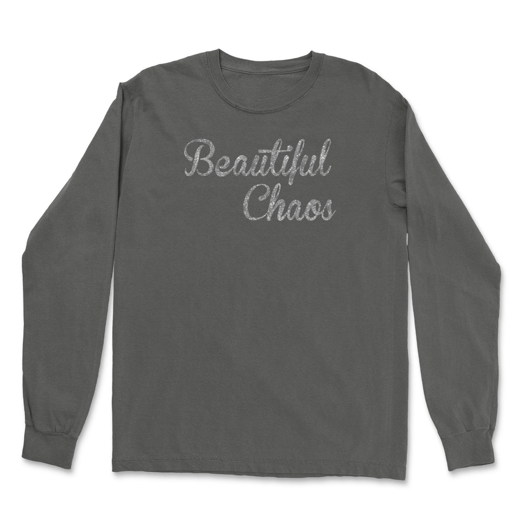 Beautiful Chaos Glitter Music Festival Vintage Soft Long-Sleeve T-shirt 