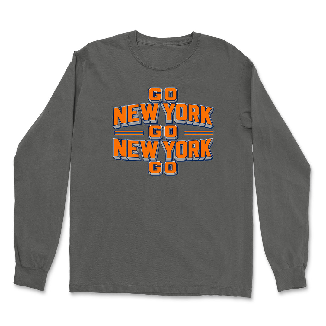 Go New York Go Basketball Vintage Soft Long-Sleeve T-shirt 