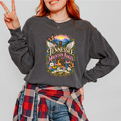 Tennessee Mountain Angel Wings Dolly Vintage Soft Long-Sleeve T-shirt 