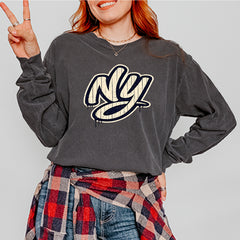 NYC New York City Grunge Street Vintage Soft Long-Sleeve T-shirt 
