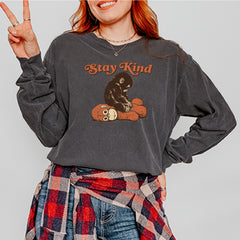 Punch Stay Kind Macaque Vintage Soft Long-Sleeve T-shirt 