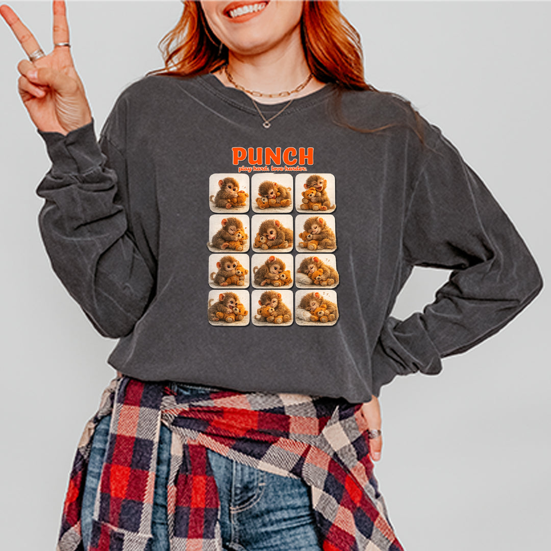 Punch Play Hard Love Harder Vintage Soft Long-Sleeve T-shirt 