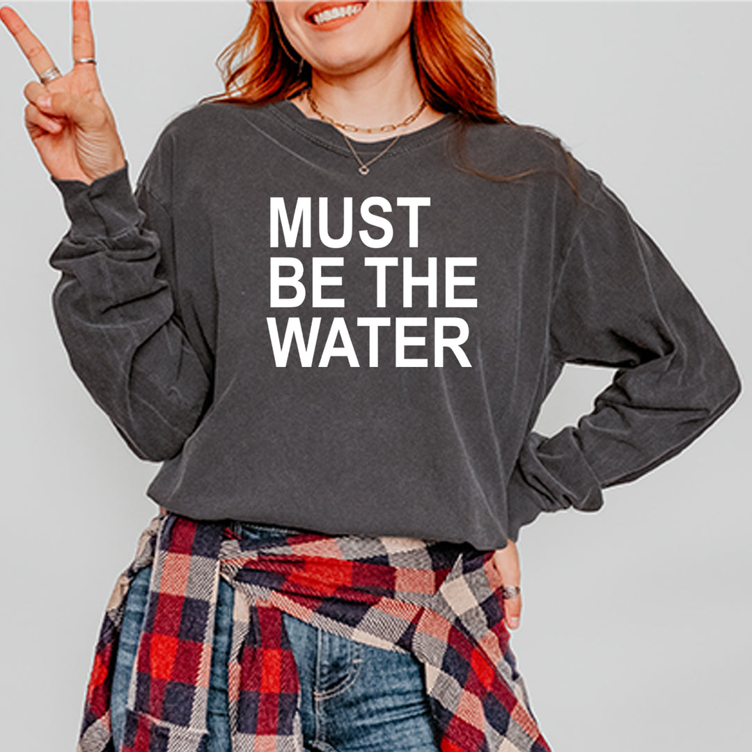Must Be The Water Funny Racing Meme Vintage Soft Long-Sleeve T-shirt 