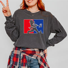Batter Up Philly Baseball Phan Vintage Soft Long-Sleeve T-shirt 