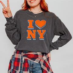 New York City Pride Heart Vintage Soft Long-Sleeve T-shirt 
