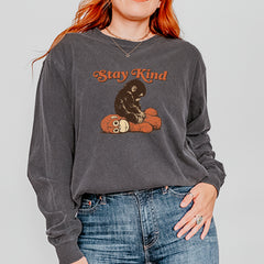 Punch Stay Kind Macaque Vintage Soft Long-Sleeve T-shirt 