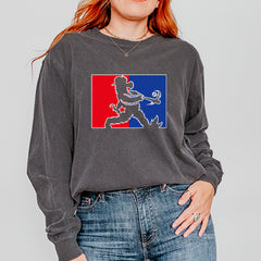 Batter Up Philly Baseball Phan Vintage Soft Long-Sleeve T-shirt 