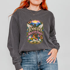 Tennessee Mountain Angel Wings Dolly Vintage Soft Long-Sleeve T-shirt 