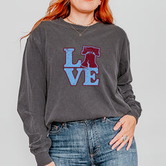 Love Philly Liberty Bell Vintage Soft Long-Sleeve T-shirt 