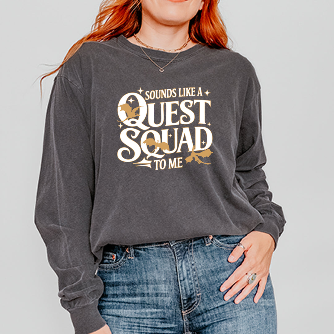 Sounds Like A Quest Squad To Me Empyrean Vintage Soft Long-Sleeve T-shirt 
