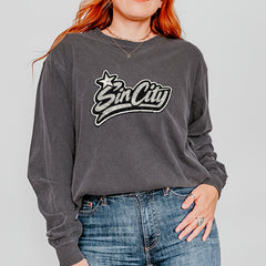 Sin City Vegas Retro Vintage Vintage Soft Long-Sleeve T-shirt 