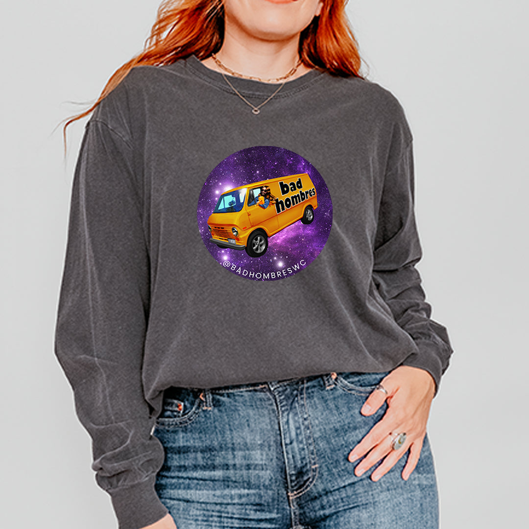 Bad Hombres Space West Chester Band Vintage Soft Long-Sleeve T-shirt 