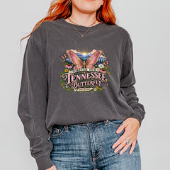 Forever Our Tennessee Butterfly Dolly Vintage Soft Long-Sleeve T-shirt 