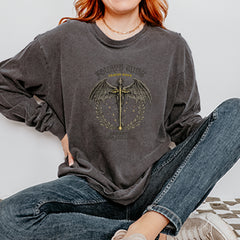 Fourth Wing Dragon Rider Vintage Basgiath War College Vintage Soft Long-Sleeve T-shirt 