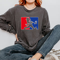Batter Up Philly Baseball Phan Vintage Soft Long-Sleeve T-shirt 