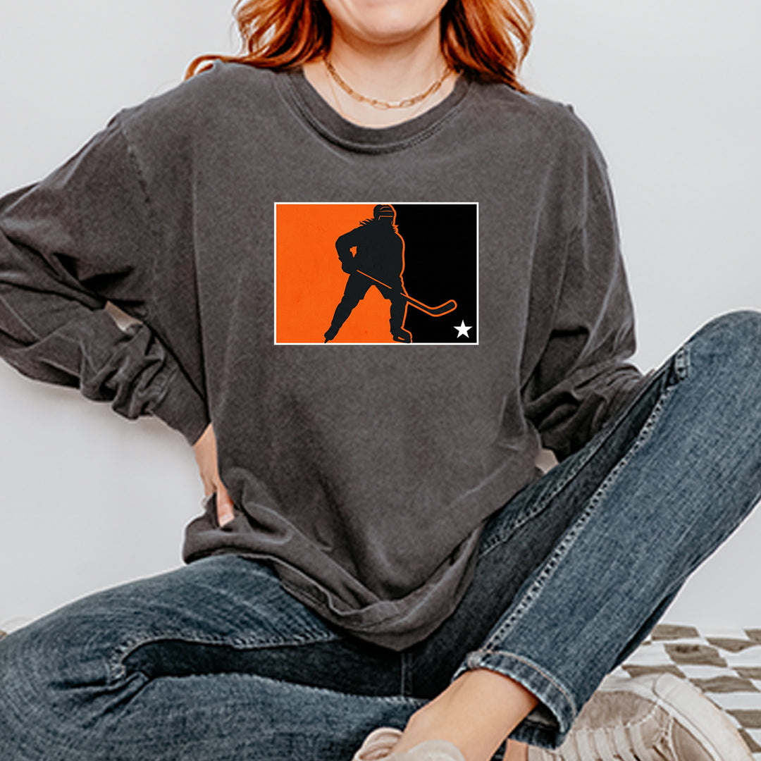 Hockey Enforcer Retro Vintage Vintage Soft Long-Sleeve T-shirt 