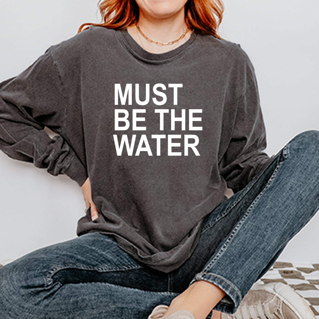 Must Be The Water Funny Racing Meme Vintage Soft Long-Sleeve T-shirt 