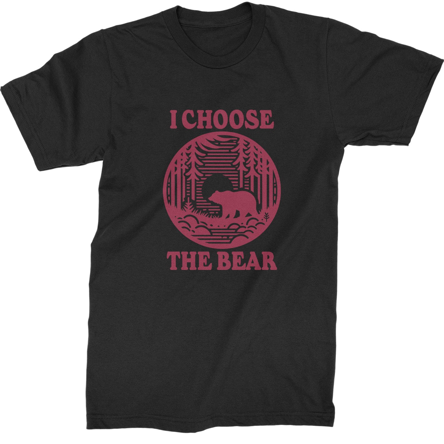 I Choose The Bear Companion Survival Choice Mens T-shirt