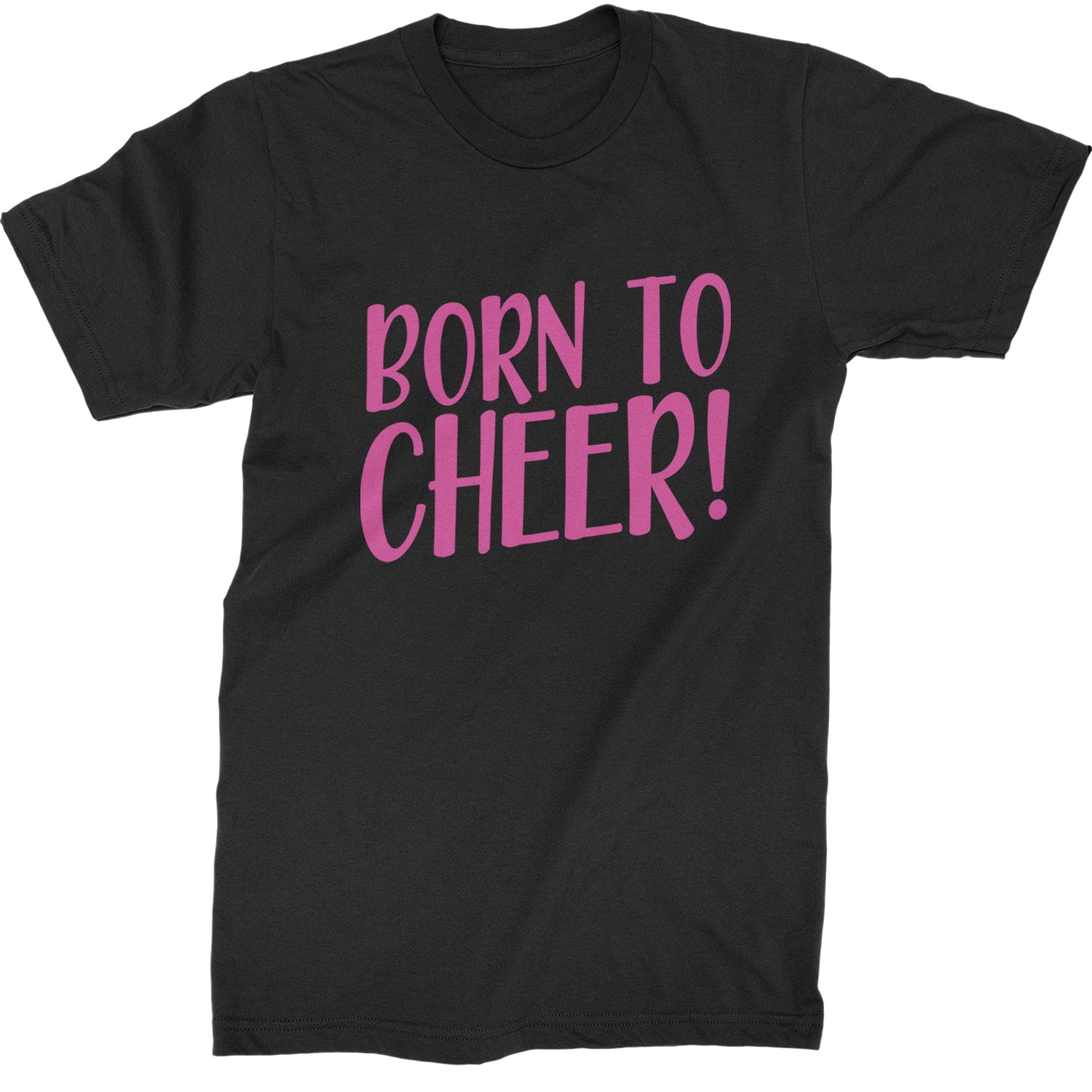 Born To Cheer Mens T-shirt Black